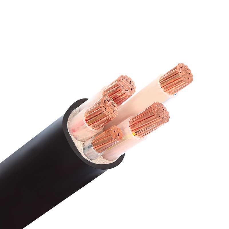 YJV Copper Core Low Voltage Power Cable, 5-Core 3+1/3+2, Main Line for Industrial Equipment Power Supply