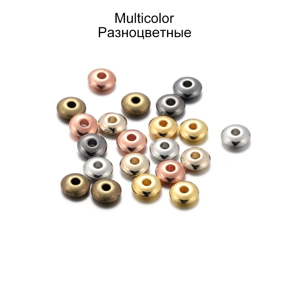 200-400 шт./лот 5/6 мм CCB очаровательные бусины-разделители, бусины-колеса, плоские круглые свободные бусины для DIY, принадлежности для изготовления ювелирных изделий, аксессуары