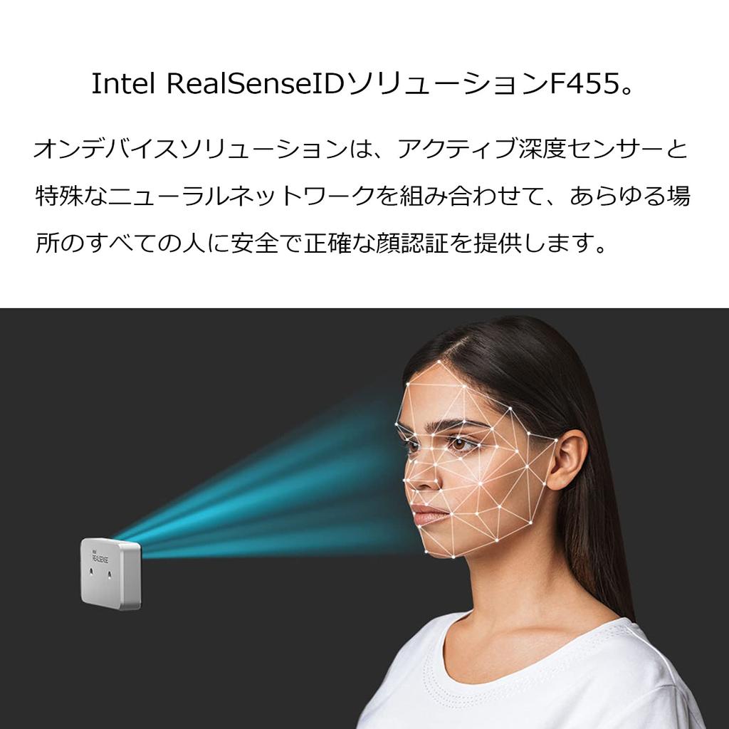 Периферийная камера Intel INTEL RealSense ID F455 для внутреннего распространения (USB-C, AUXSPI, GPIO, распознавание) INT-82635DSF455