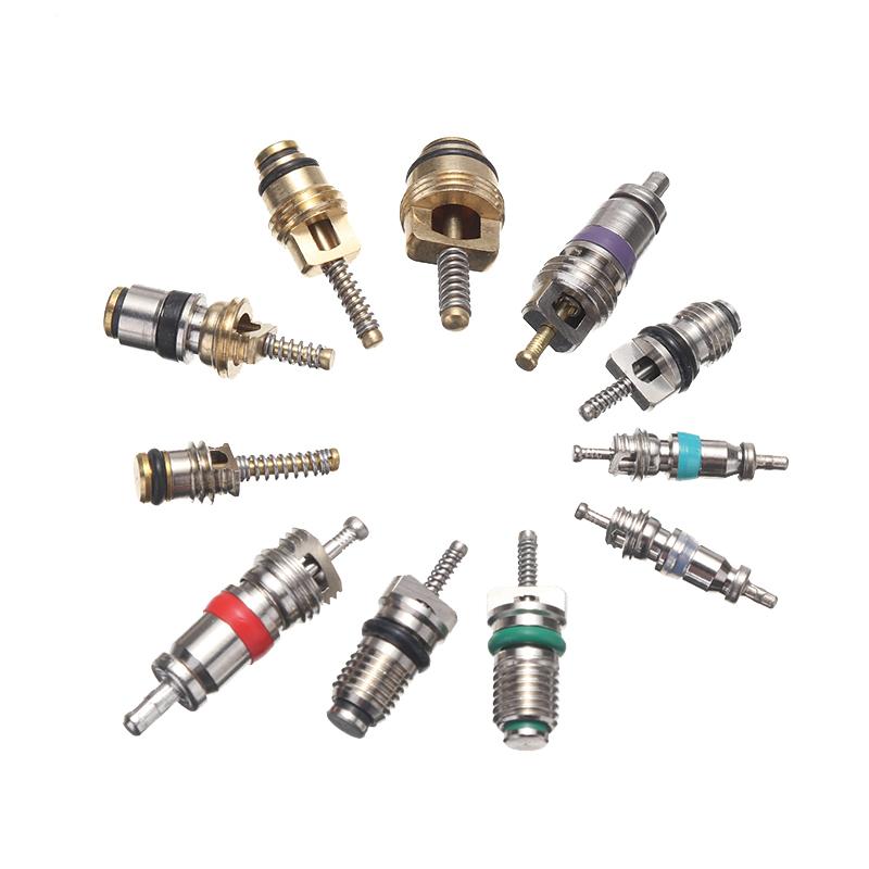 100 шт./кор. автомобильный автоматический AC/C клапанный сердечник для R134A клапаны кондиционирования воздуха Ассортимент комплект