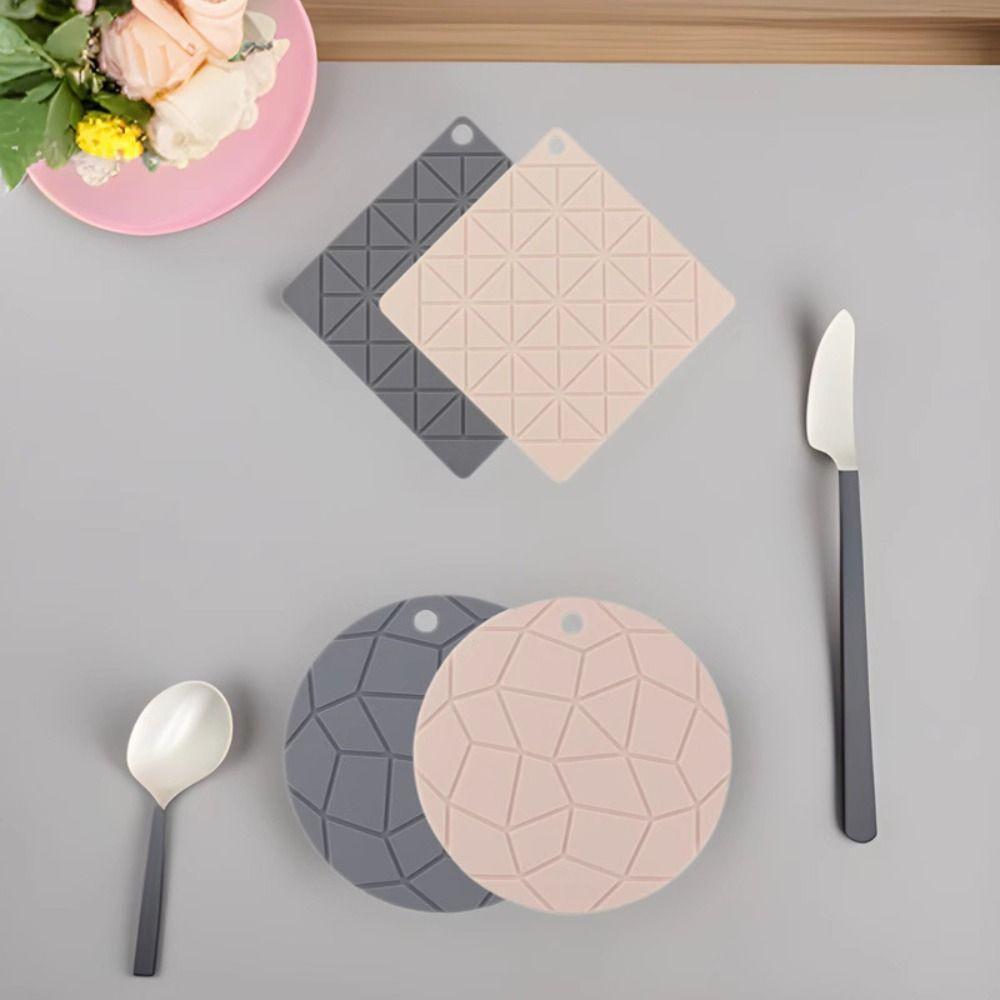 Non Slip Silicone Pot Mat Foldable Tableware Pad Table Decoration Dining Table Mat Kitchen
