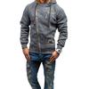 Men Hooded Sweater Fashion Clothing Side Zipper Casual Tops Male Sweatshirt