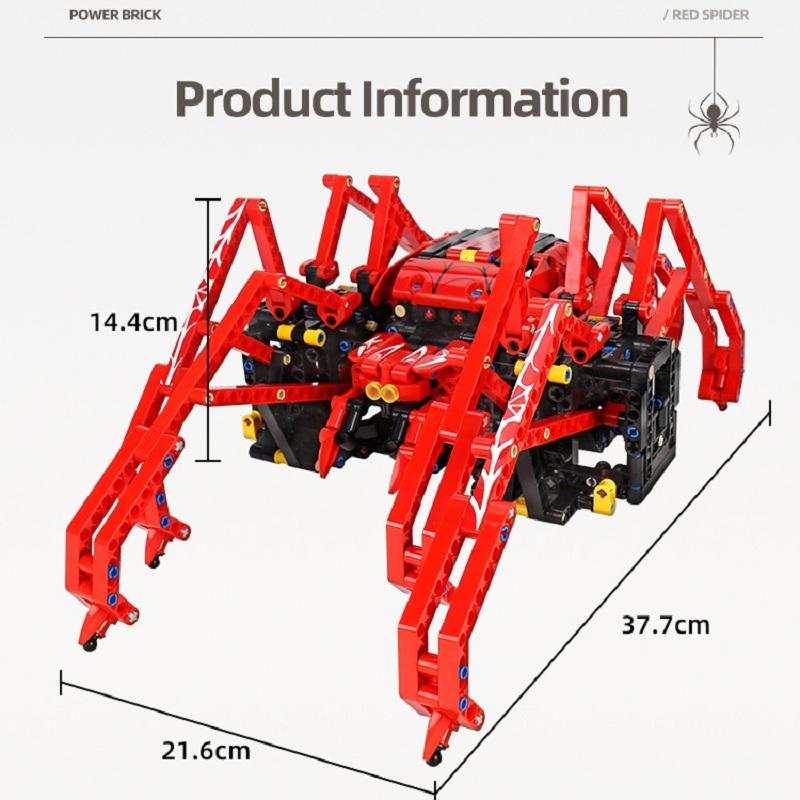 Mold King 15053 Технические RC роботы Строительные блоки для мальчиков Моторизованный робот-паук Модель Строительные наборы Детские рождественские подарки
