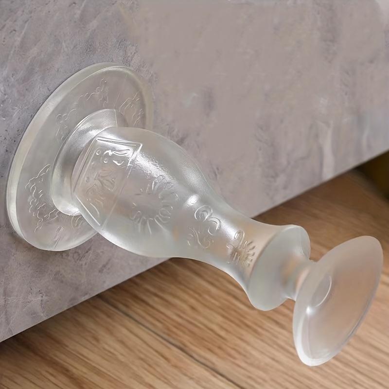 2Pcs No Drill Silicone Door Stopper | Multi-Purpose Anti Collision Bumpers for Doors Cabinets Toilets | Wall Protectors