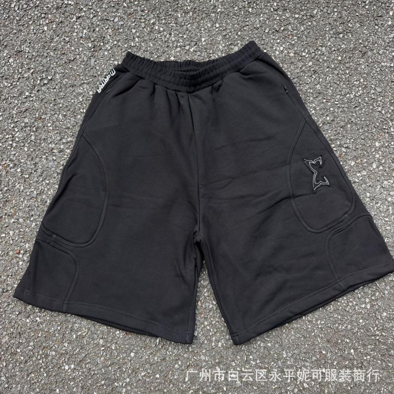ME Baggy Shorts Color Block Embroidered 7/8 Length Streetwear Loose Athletic Teens