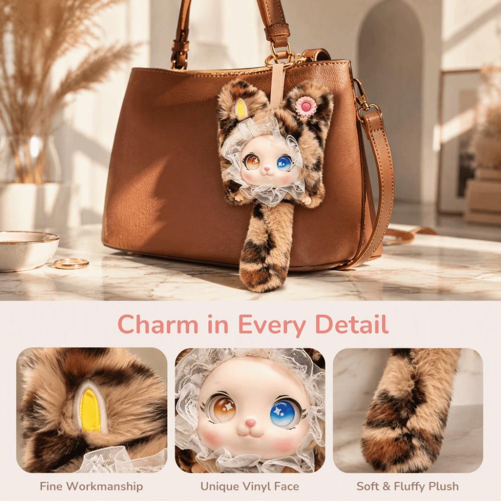 Bag Hanging Cat Plush Doll Pendant Cute Design Vinyl Face Doll Pendant Backpack Decoration