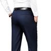 Весенние и летние тонкие мужские брюки business casual средней посадки модные свободные прямые брюки для среднего возраста