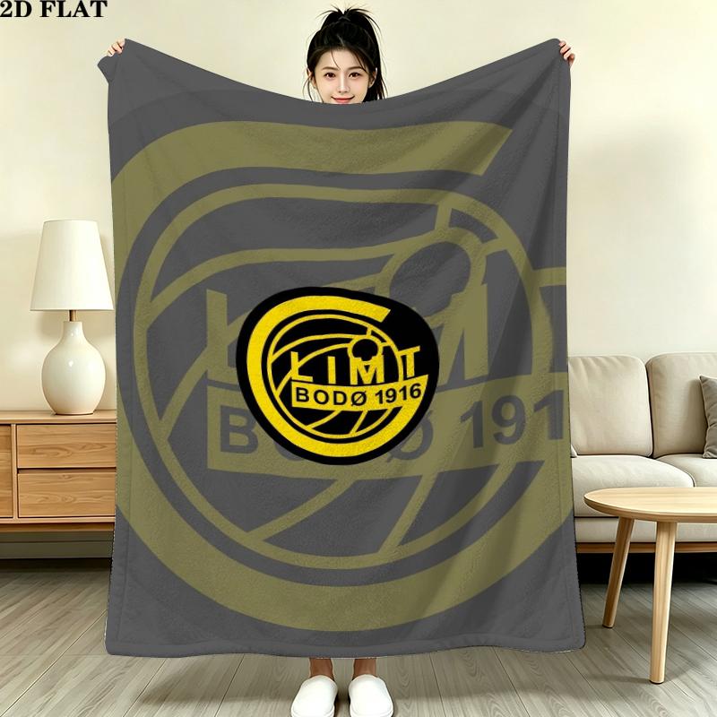 Fc Bod Glimt Print Flannel Blanket, High quality Comfortable for All Seasons, Home Decor, Warmth and Comfort, Perfect for Christmas Gifts