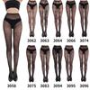 Halloween 2024 Black & White Rose Cross One-Piece Pantyhose - European & American Style