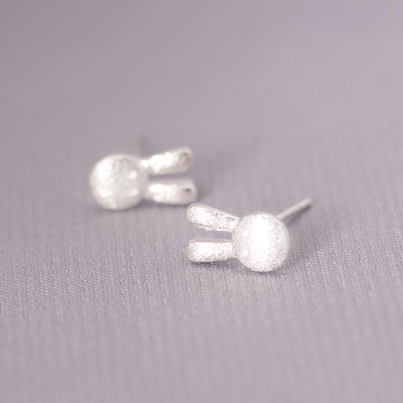 Korean Style S925 Silver Needle Stud Earrings for Women – Minimalist & Personality Design