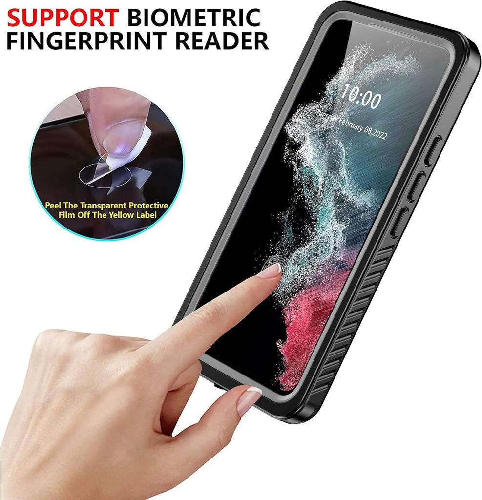 For Samsung S26 S25 Edge S23 Plus S24 Ultra S20 S21 FE Underwater IP68 Waterproof Case Shockproof PC+TPU Bumper Screen Protector