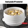 Microwave Vegetable Steamer Food Grade Transparent Plastic Cookware Reusable Kitchen Cooking Steamer for Dumplings Vegetables