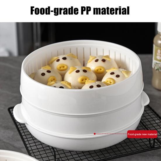 Микроволновая пароварка для овощей, пищевой прозрачный пластик, многоразовая кухонная пароварка для пельменей, овощей