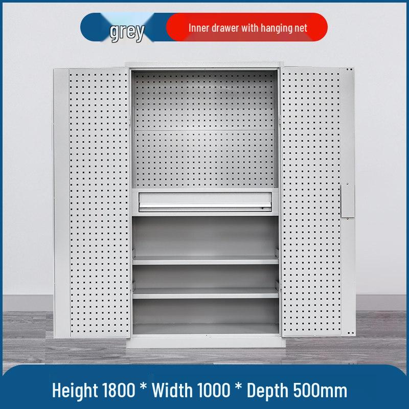Heavy-Duty Double Door Tool Storage Cabinet for Auto Repair Shop