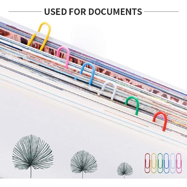 Paper Clips, 40 Pack 4 Inches Mega Large Paper Clips - 100mm Extra Large Multicolored Jumbo Coated Paperclips Big Sheet Holder for Office School