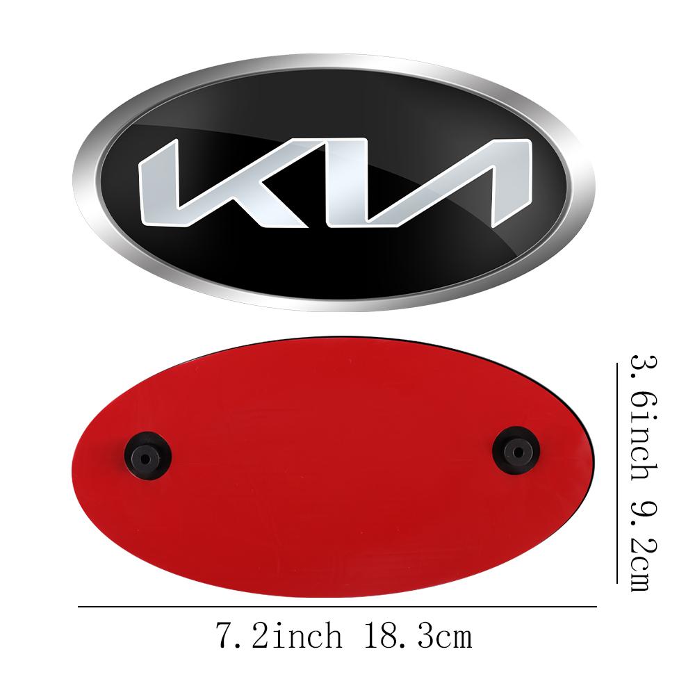 AABIU1 Car Front Hood Emblem Rear Badge Logo Sticker For KIA Sportage Ceed Sorento Cerato Optima Picanto Rio Soul K5 Stonic Niro Forte