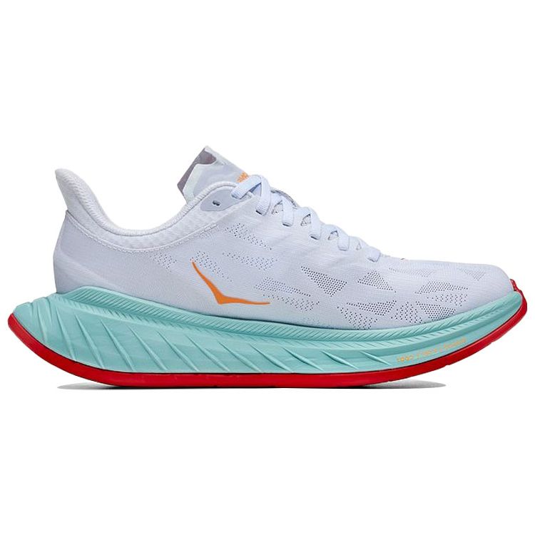 HOKA One One Мужские кроссовки Carbon X 2 White Blazing Orange 1113526-WBOR