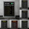 Абстрактные плакаты и принты для настенного искусства с отправлениями и прибытиями в аэропорту, креативные минималистичные картины на холсте, фотографии, декор для комнаты, дома
