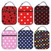 Божья коровка черно-красный горошек портативный ланч-бокс изолированный ланч-бокс многоразовые сумки-холодильники для женщин мужчин взрослых девочек работа