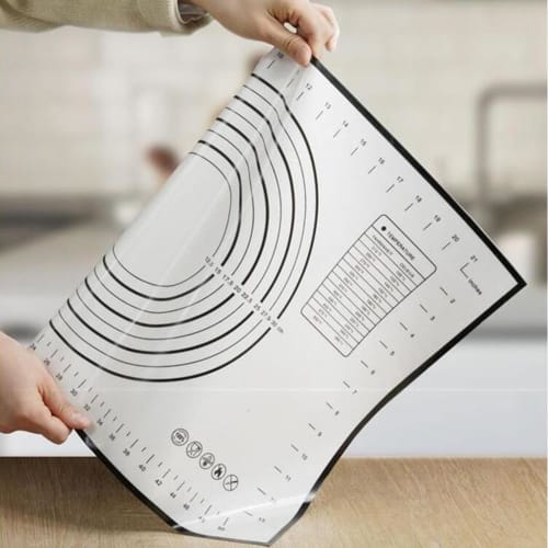 LOYELEY Cooking Mat, Kneading Mat, Large Size, Confectionery Mat, Silicone Baking Mat, Heat-Resistant, Non-Slip, Graduations, Reusable, Baking Mat, Co