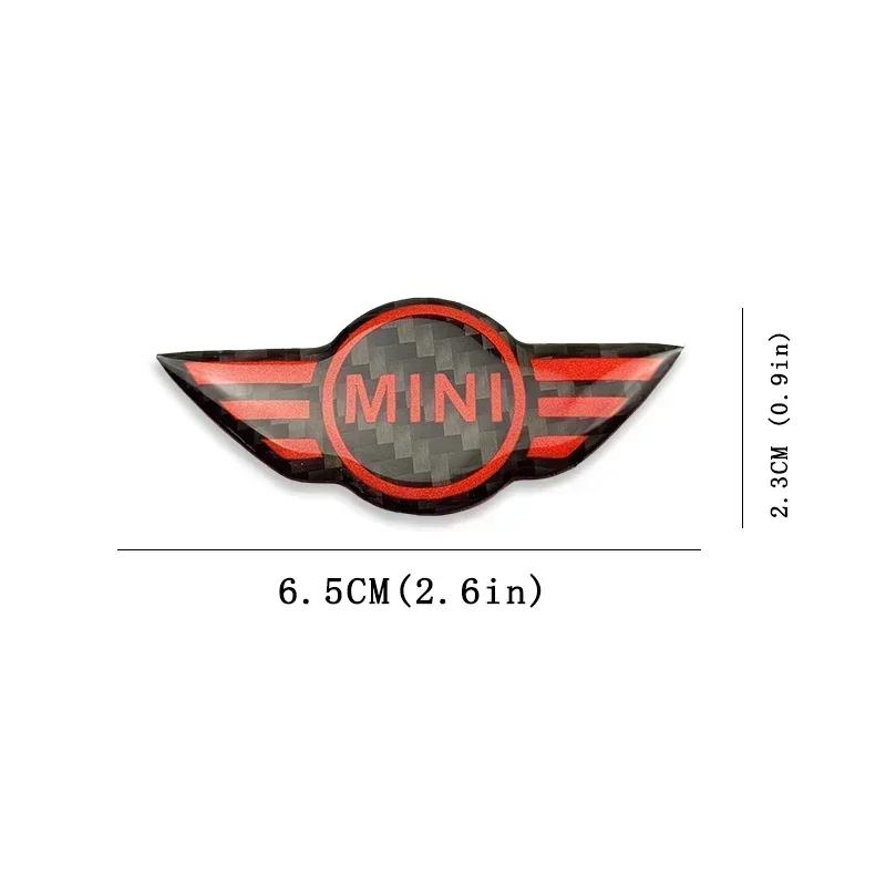 Carbon Fiber Car Interior Steering Wheel Emblem Badge for Mini Cooper John Cooper Works R50 R52 R53 R55 R56 F54 F55 F56 F60