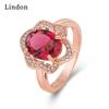 Классическое кольцо Lindon из медного сплава с цирконием, женские ювелирные изделия, свадебный подарок для вечеринки