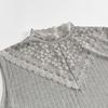 Lace Vest Women's Ribbed Modal Loose Sleeveless Solid Color Top, Base Shirt Plus Size Summer Trend