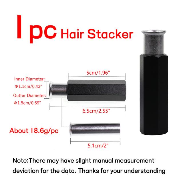 Bimoo Aluminum Alloy Hair Stacker for Line-up Hairs Feathers Fibers Special Fly Fishing Tying Tools