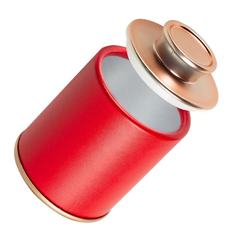 1Pc Solid Mini Empty Tea Tin Can Household Green Black Tea Sealed Jar Portable Travel Small Tea Packaging Box Paper Storage Can