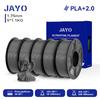 JAYO 5 Rolls 3D Printer PLA/PETG/PLA+/PLA Meta/PLA Matte Filament 1.75mm 3D Printing Materials for 99% 3D FDM Printer & 3D Pen