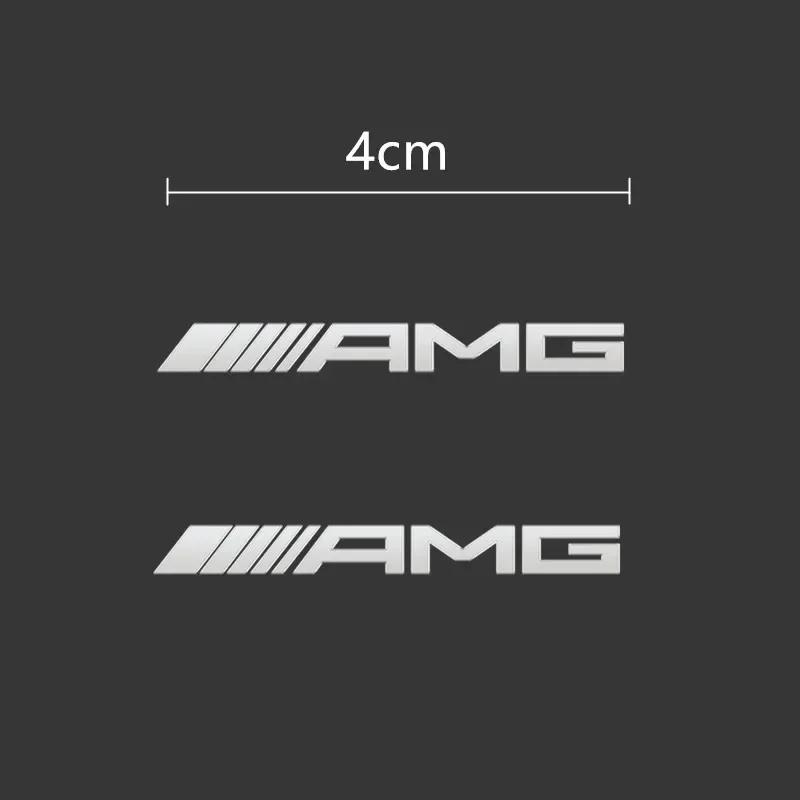 XCEAA1 For AMG Car For Mercedes benz AMG Metal emblem Auto Decor Decals Car Window Wiper Stickers For Mercedes Benz AMG W212 W204 W211W