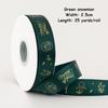 1/4 Inch Christmas Ribbon for Crafts Holiday Grosgrain Ribbon Christmas Ribbon for Gift Wrapping Festival Party Decoration