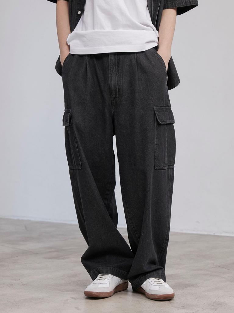 Cohen C.DENIMS Джинсовые брюки карго Easy 75406030379 1950 ТЕМНО-СЕРЫЙ(19) M