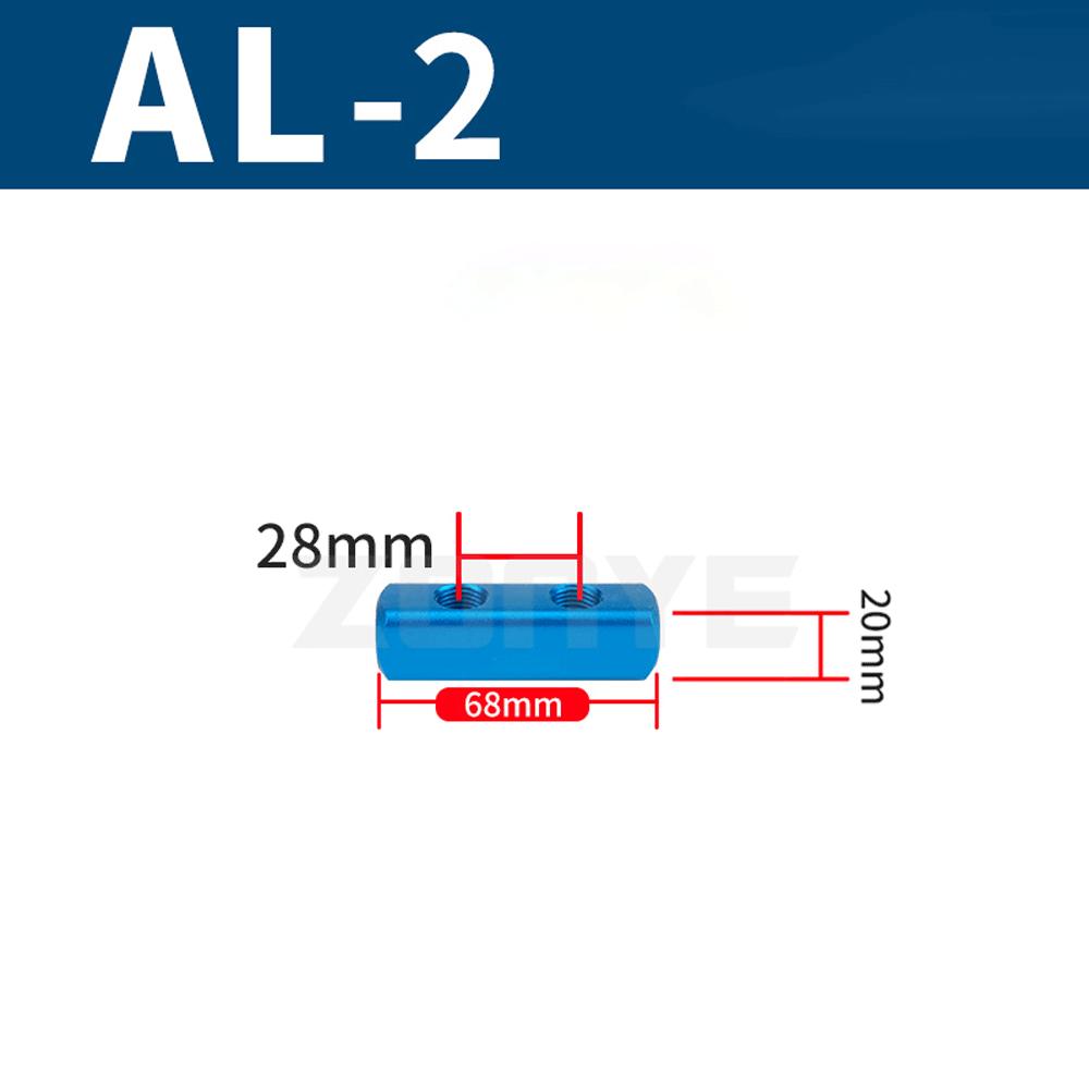 20x20 мм ШxВ С фитингами SML 1/4" BSP Внутренняя резьба 2 ряда x 2 3 4 5 6 8 направлений Сплошной алюминиевый пневматический распределительный блок Разветвитель