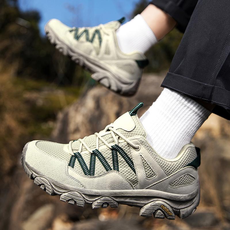Брендовая походная обувь для мужчин, сетчатая дышащая дорожная обувь, водонепроницаемая обувь для охоты, рыбалки, горная, внедорожная, спортивная обувь для верховой езды