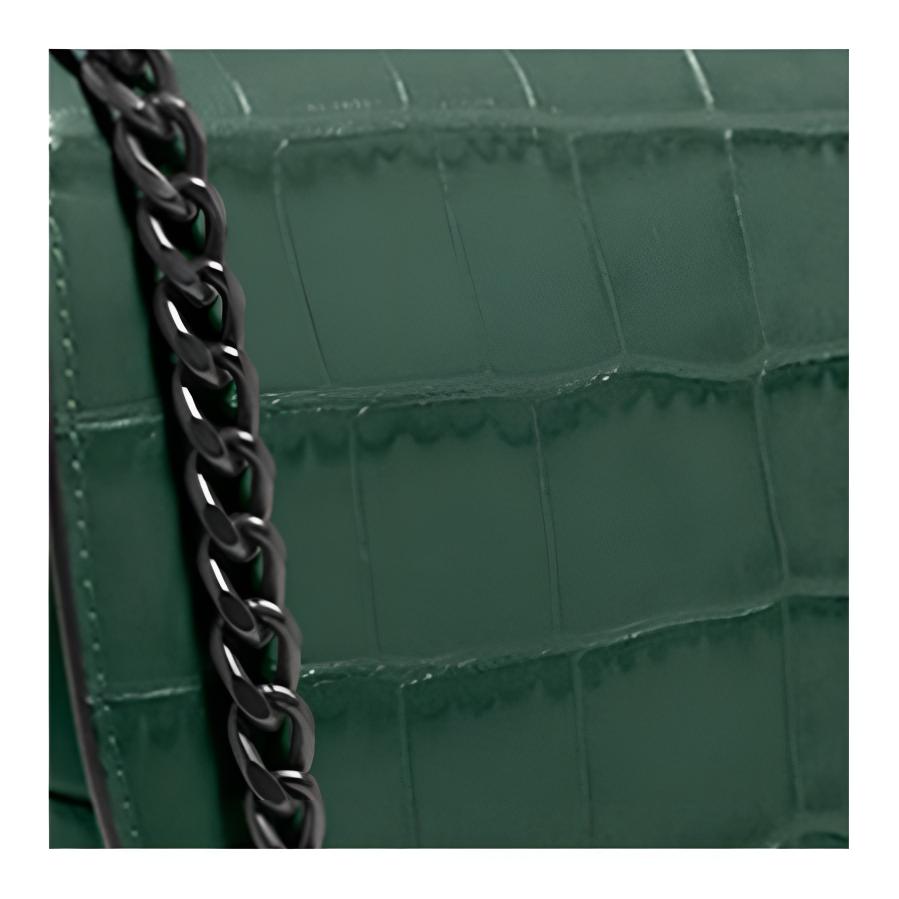 Coach Alie 20 Leather Saddle Crossbody Bag Women Bags Dark-Green C5314-V5QVC