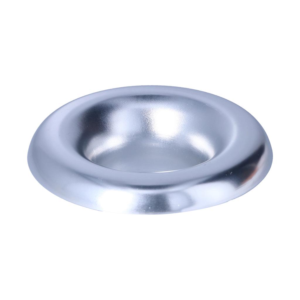 4in Cold Air Intake Turbo Horn Velocity Stack Adapter Decoration CNC Aluminum Car AccessorySilver