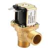 Brass AC220V G12 Normal Closed Pilot Operated Water Inlet Electric Solenoid Valve