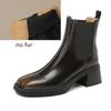Fashion AIYUQI 2025 New Square Toe Women Chelsea Boots Retro women'sAnkle Boots Non-slip Fashion Ankle Boots Female Winter Shoes