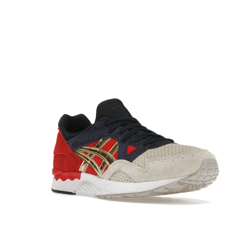 Concepts X ASICS Gel Lyte 5 Libertea Men Sneakers Red Papyrus Pure-Silver 1201A943-100