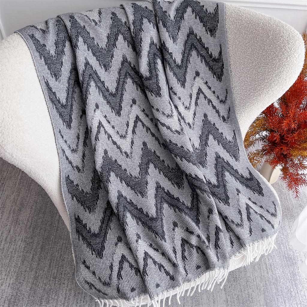 [T818] 96*96cm Square Women Jacquard Scarf Thick Imitation Cashmere Tassel Shawl Winter Warm Neck Hijab Wrap Pashmina Blanket