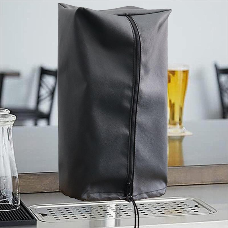 Kegerator Draft Tower Cover With Waterproof Seam Easy Zippers Closures Universal For Indoor Outdoors Beer Dispensers