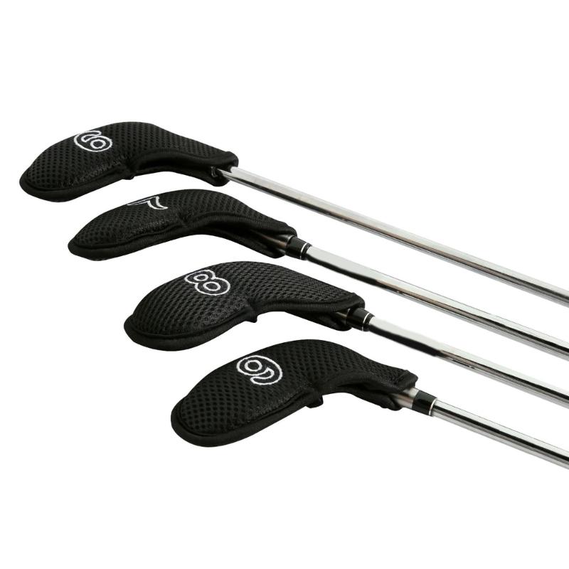 10 шт. Наборы чехлов для головы гольф-клуба, Сетчатая ткань, Чехлы для головы гольф-айрона, Чехол для гольф-клинов с большими номерами для головы гольф-клуба