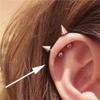 Japanese & Korean Minimalist Spike Rivet Cone Cartilage Stud Earrings for Men & Women
