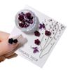 3D Camellia Flowers Butterfly Nail Art Accessories Set, with Rhienstones Beads Chain for DIY Nail Decoration