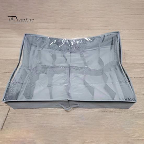 Органайзер для хранения обуви под кроватью, большая вместимость, несколько отделений, складная конструкция, контейнер для обуви, ящик для хранения с ручкой