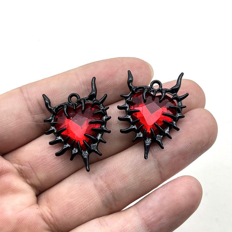 Инопланетное ожерелье с кулоном из стразов: Готический панк-стиль для мужчин и женщин