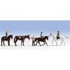 Figurine Modélisme Ferroviaire NOCH - 4 Cavaliers Et 4 Chevaux