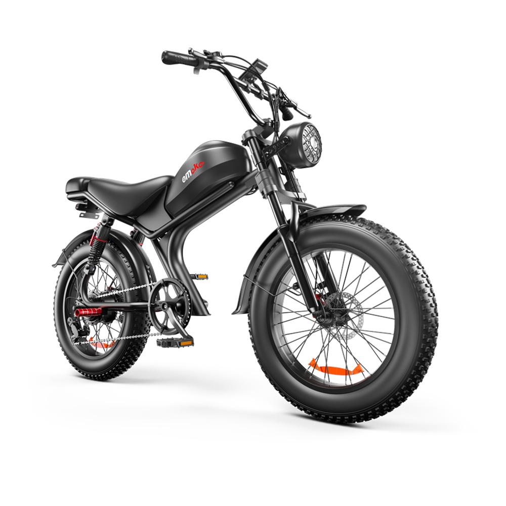 EMOKO C93 Off-Road Electric Bicycle For Adult Single Drive 1000W Motor 48V20Ah Battery Electric Bike 20 *4 Inch Fat Tires Mountian E-Bike
