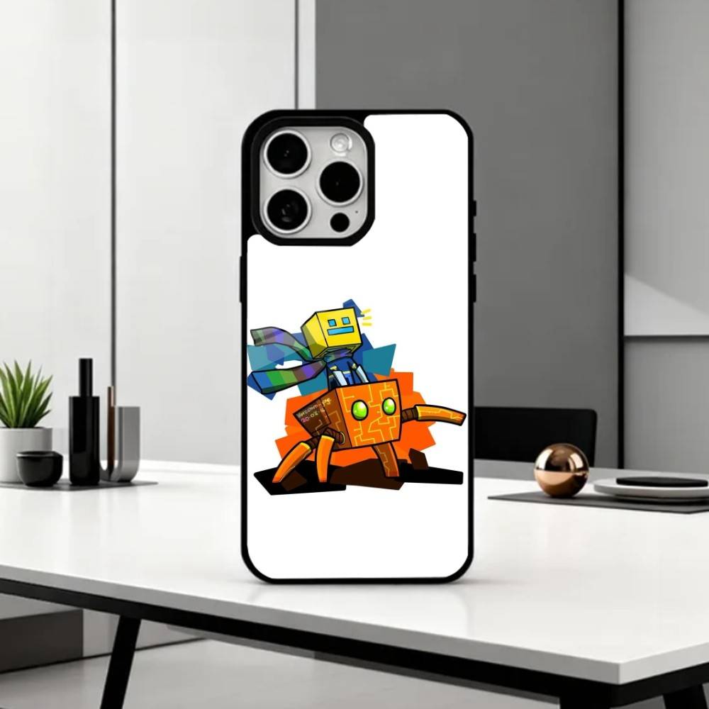 Крутой чехол для телефона G-Geometry D-Dash Game для iPhone 17, 16, 15, 14, 13, 12, 11 Plus, Pro Max Магнитный для беспроводной зарядки Magsafe